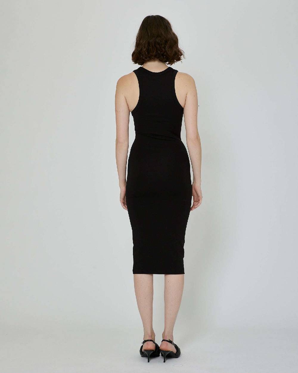 John Richmond Abito midi con logo frontale Fino Al -60%