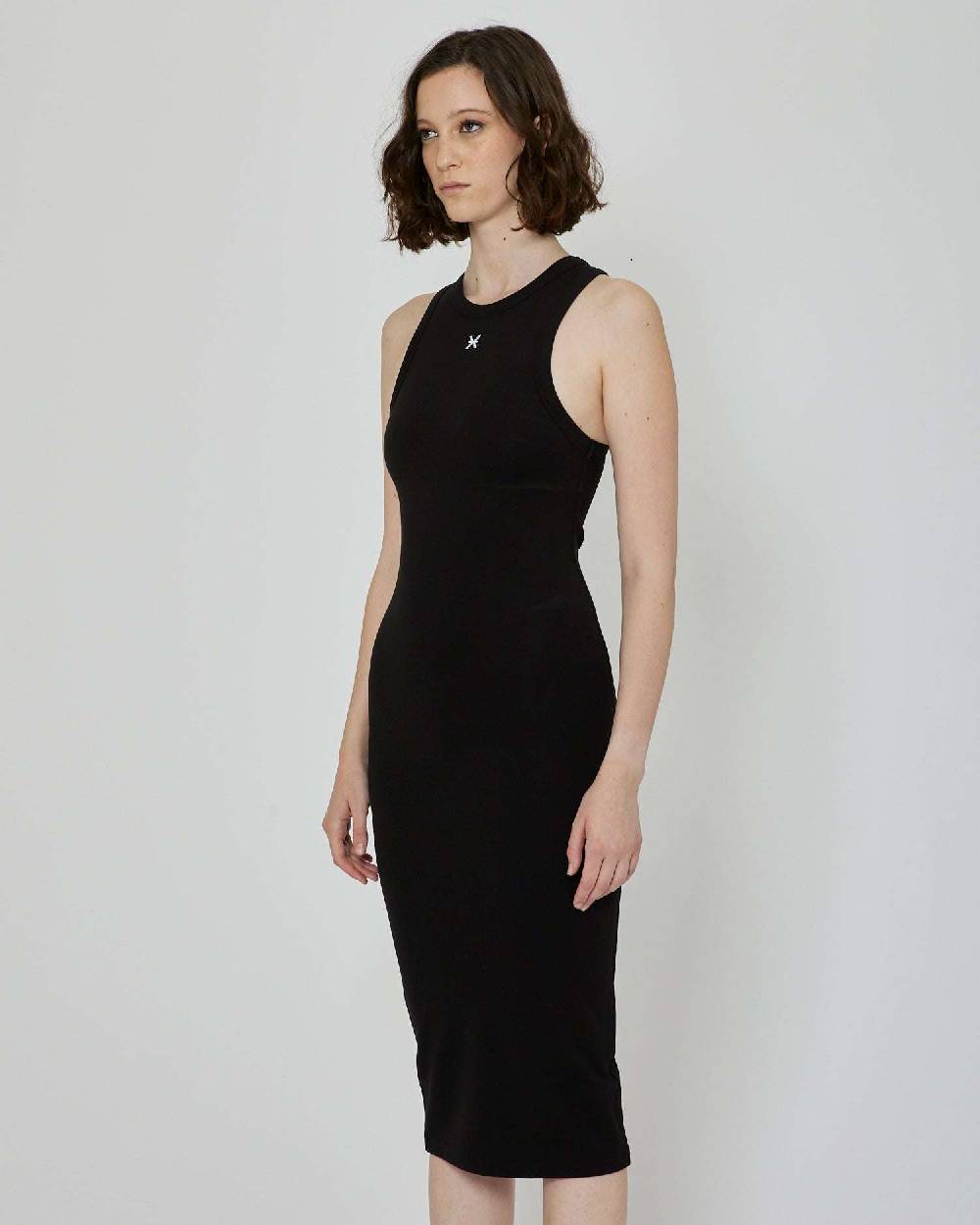 John Richmond Abito midi con logo frontale Fino Al -60%