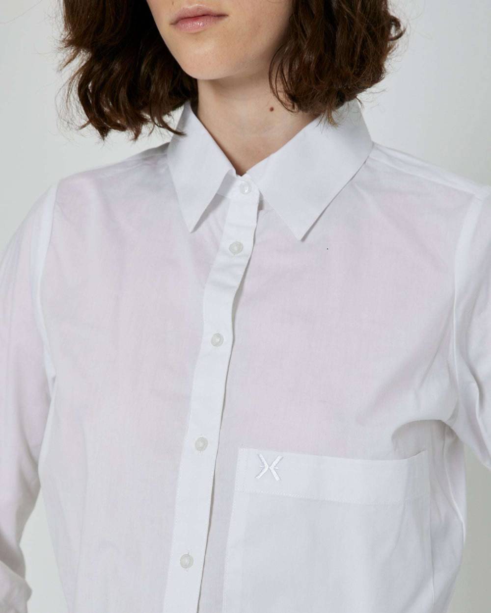 John Richmond Camicia crop con tasca sul davanti e logo ricamato Affare Del Giorno