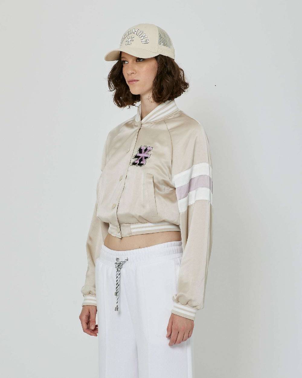 John Richmond Bomber crop con logo Richmond X Novità