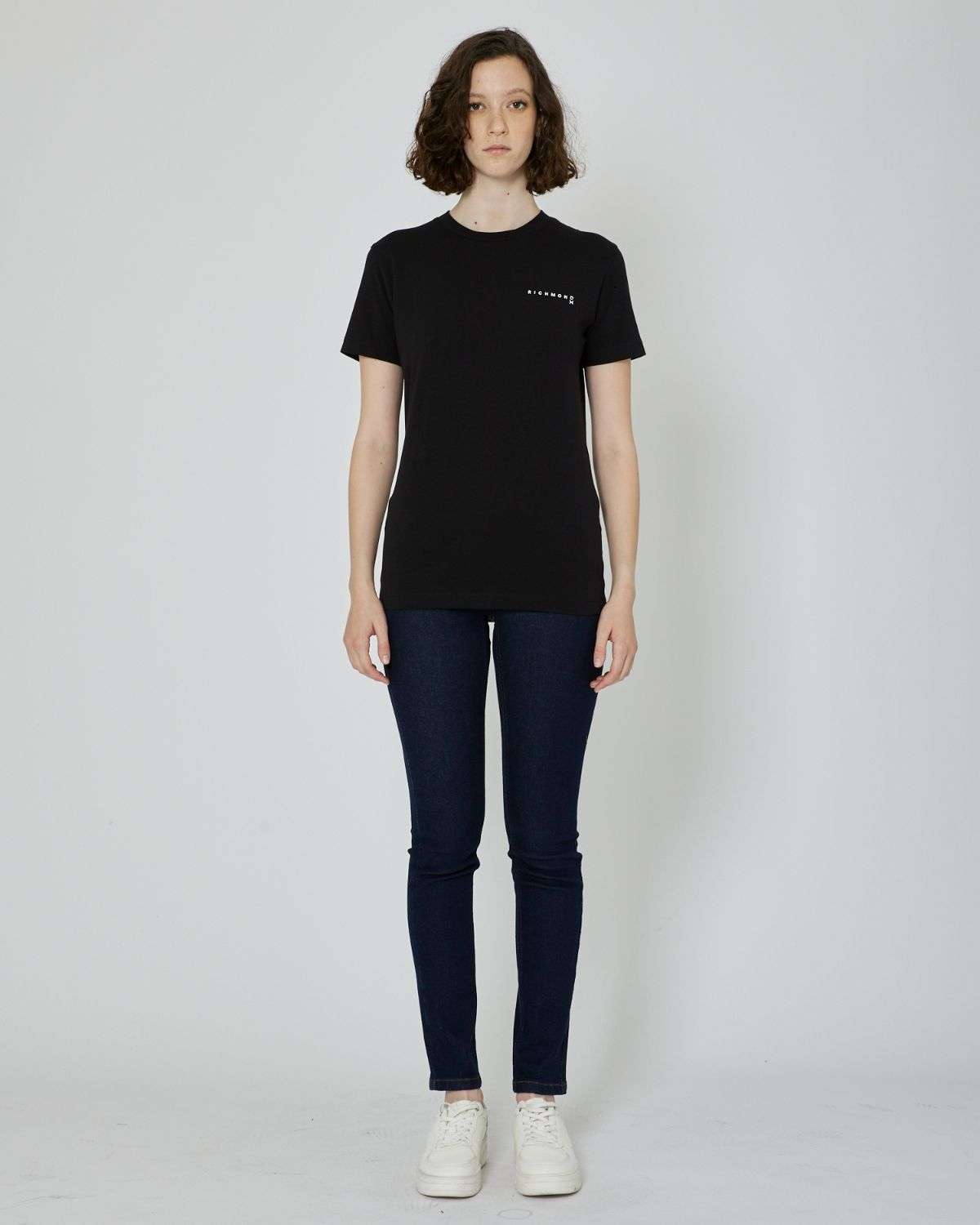 John Richmond T-shirt con logo a contrasto sul davanti Offerta