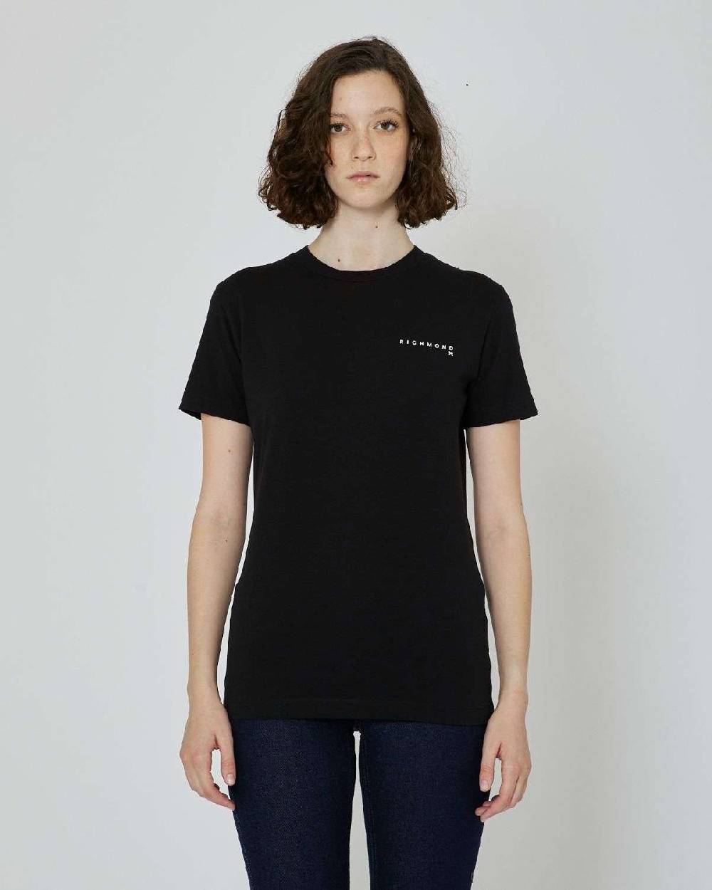 John Richmond T-shirt con logo a contrasto sul davanti Offerta