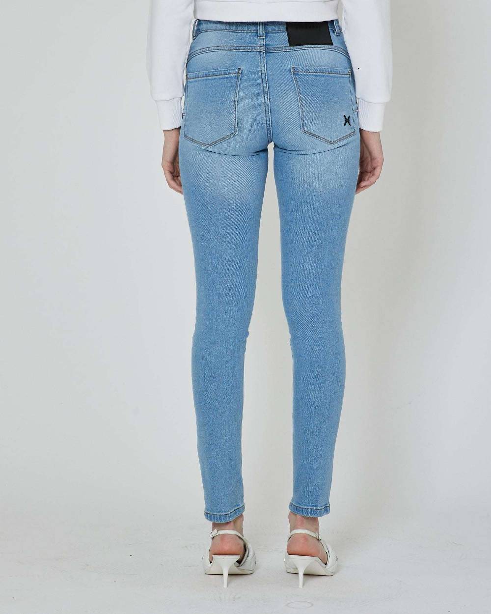 John Richmond Jeans slim con logo ricamato sul retro Economico