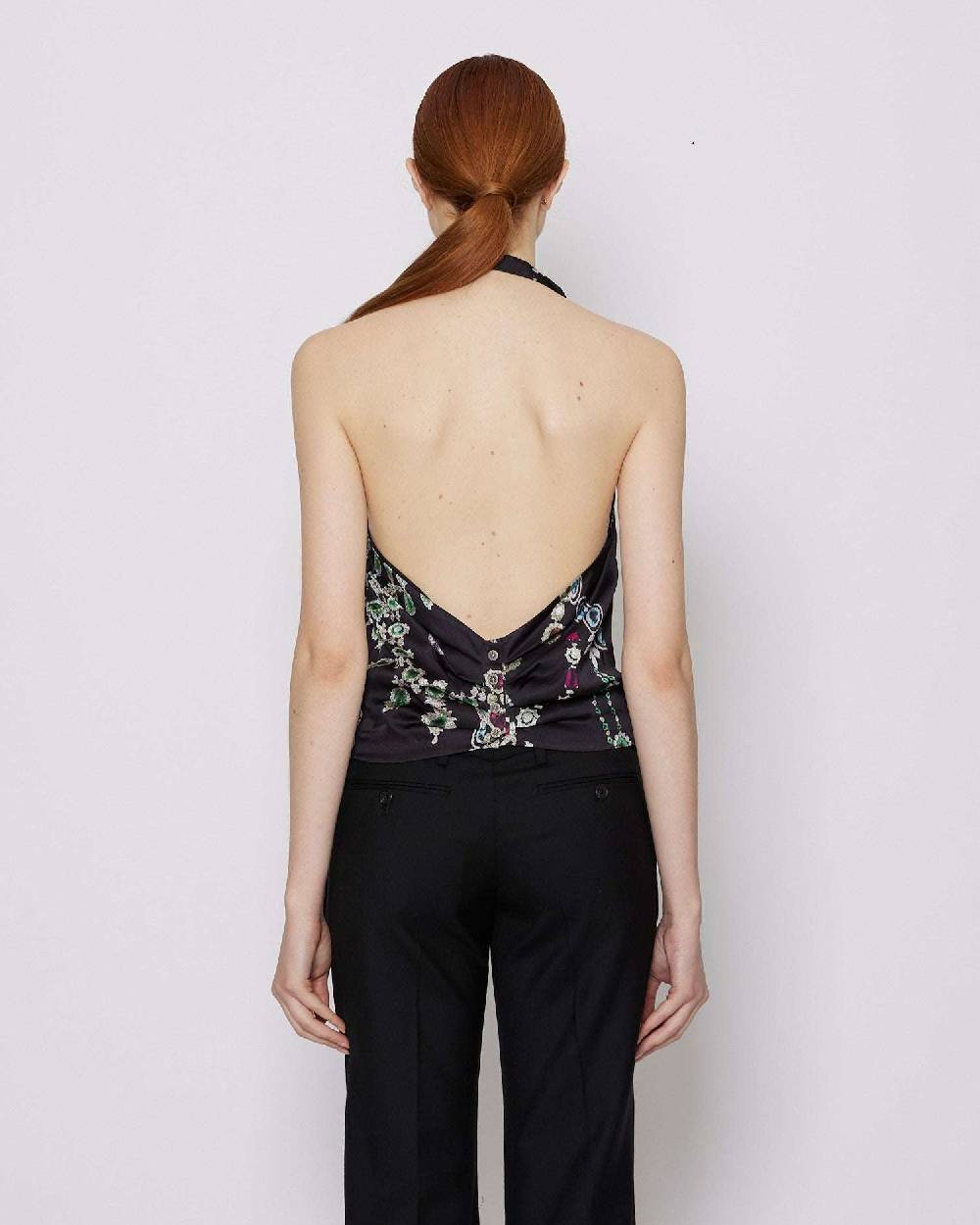 John Richmond Top gilet con collo halter Moda