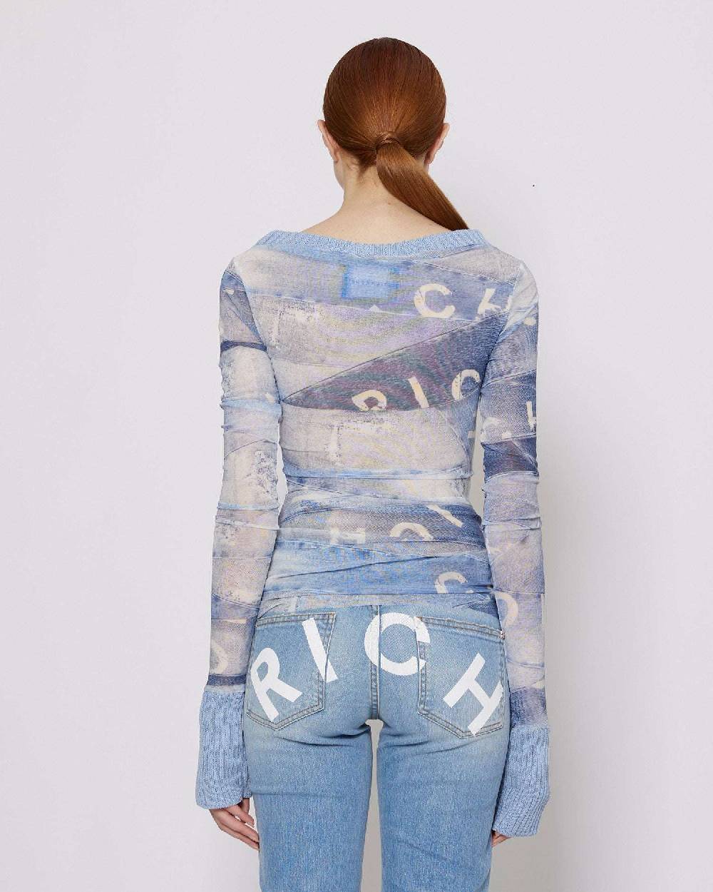 John Richmond Top in denim Qualità