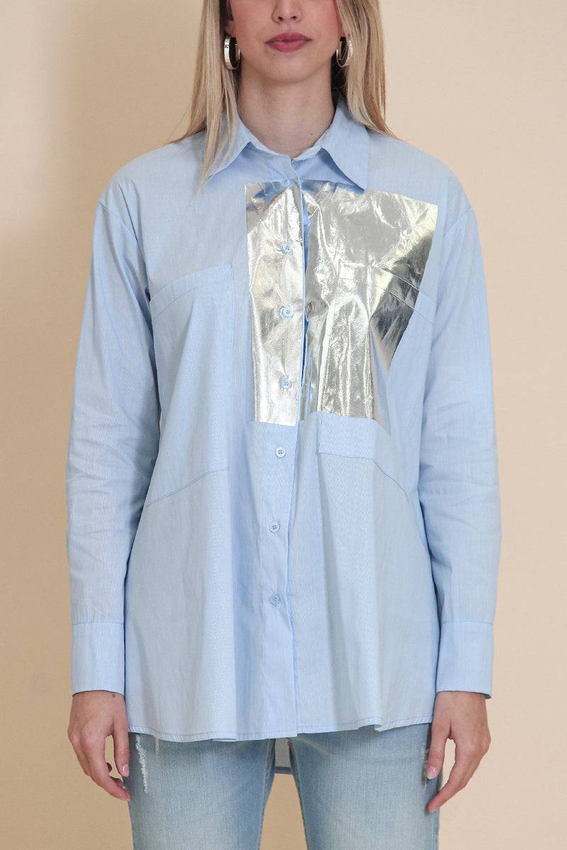 Le Streghe CAMICIA LAMINATA Saldi Di Fabbrica