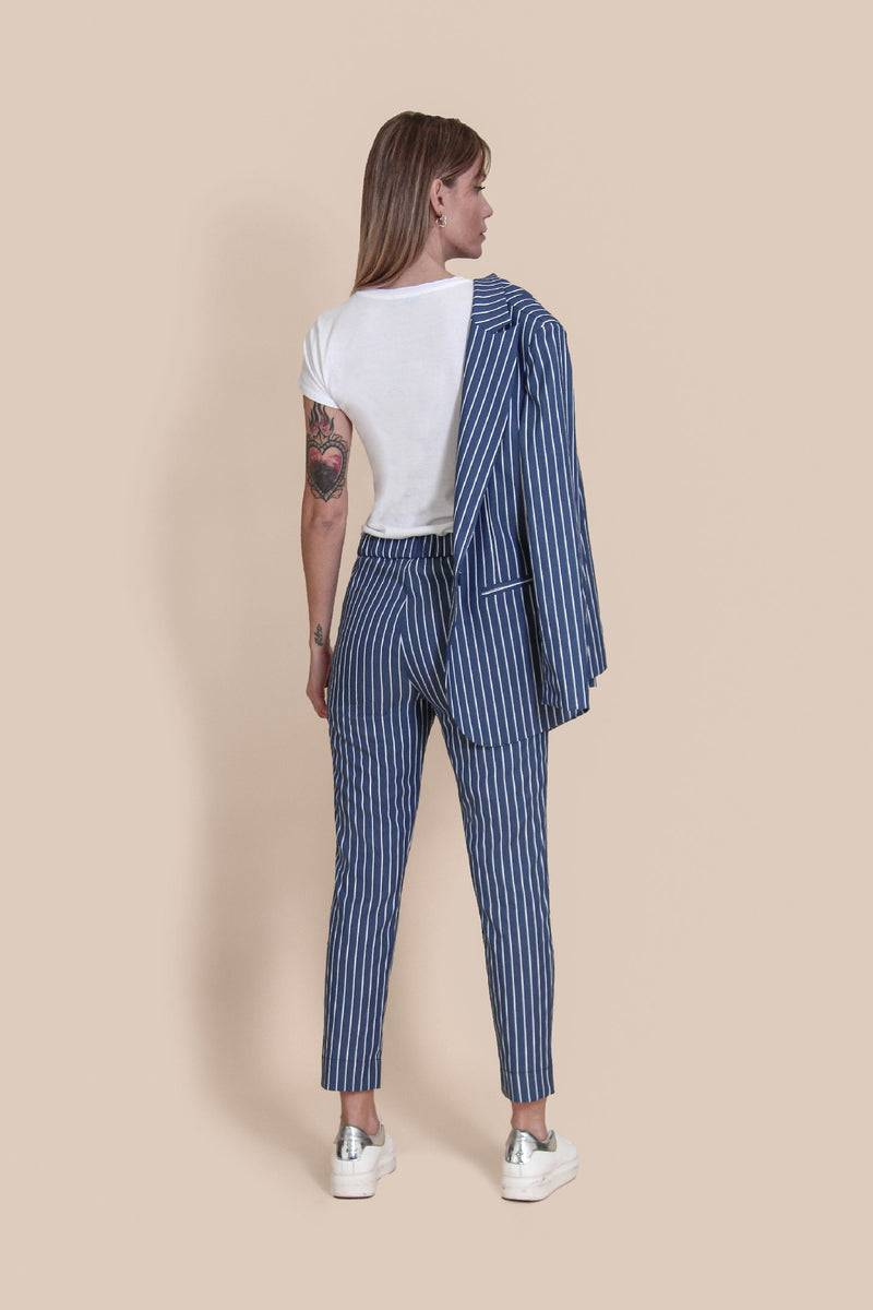 Le Streghe PANTALONE GESSATO Consegna Veloce