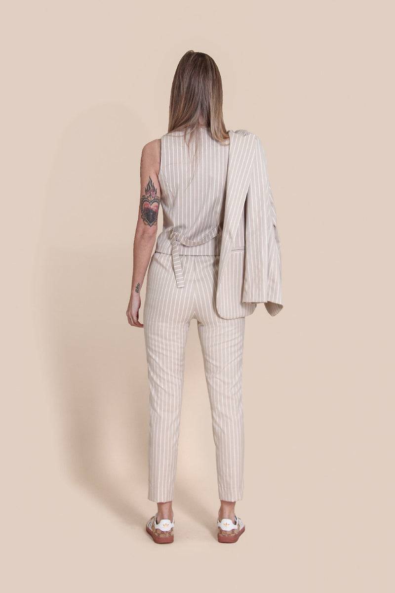 Le Streghe PANTALONE GESSATO Consegna Veloce