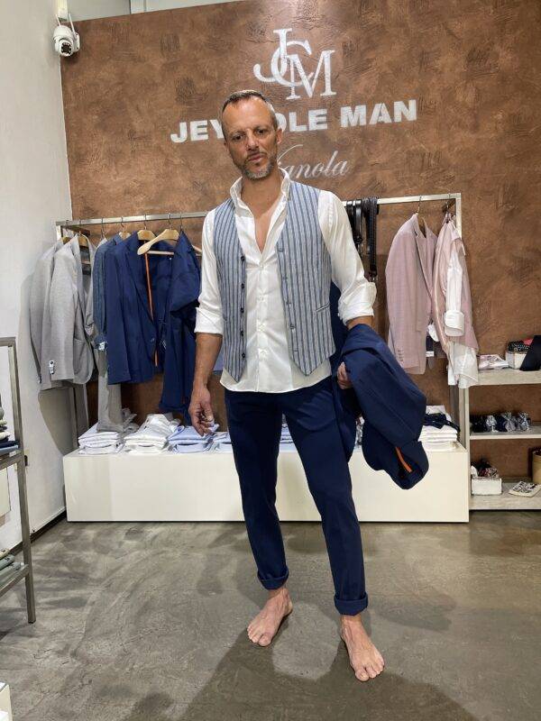 JCM Jey Coleman Pantalone uomo blu punto milano Exibit Italia