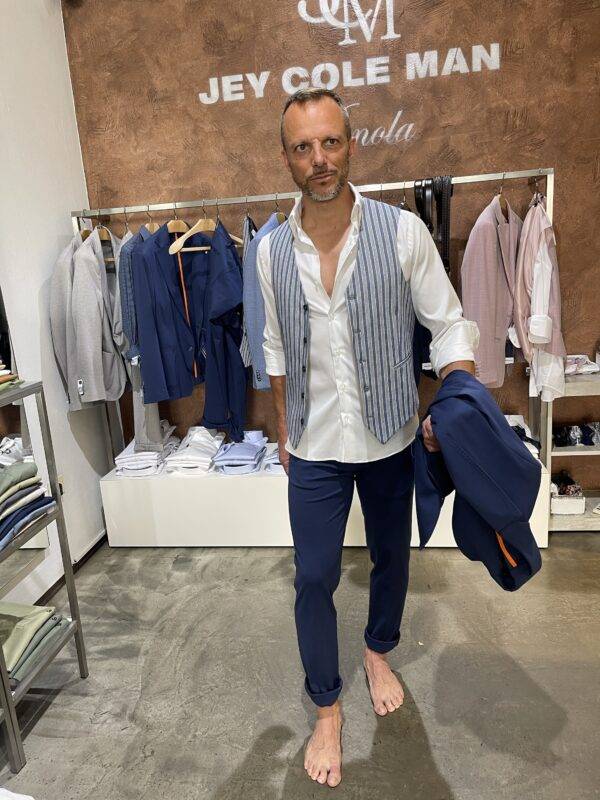JCM Jey Coleman Pantalone uomo blu punto milano Exibit Italia