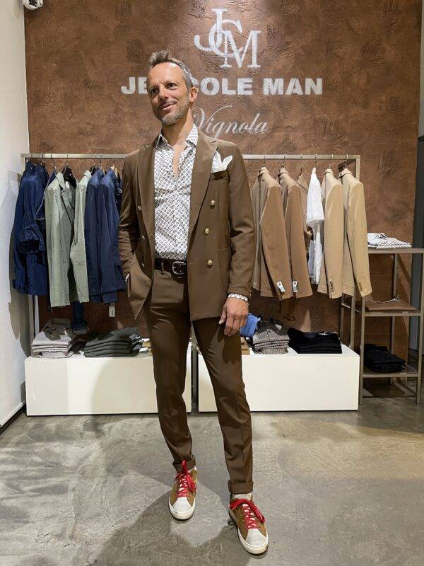 JCM Jey Coleman Pantalone uomo eleganti fresco di lana Exibit Qualità