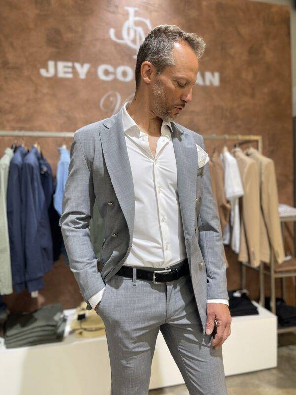 JCM Jey Coleman Pantalone uomo elegante fresco di lana Exibit Vendita