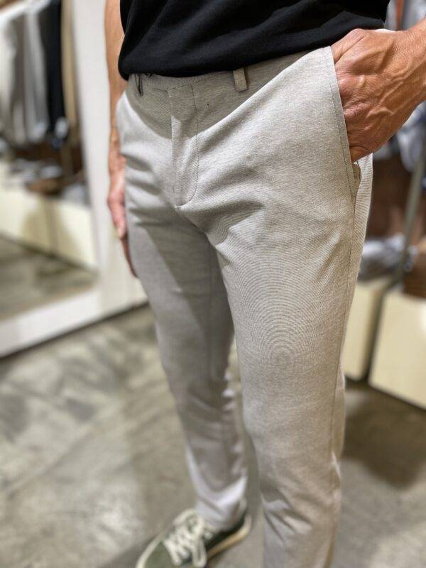 JCM Jey Coleman Pantalone uomo elegante in tessuto punto milano Exibit Pezzi Unici