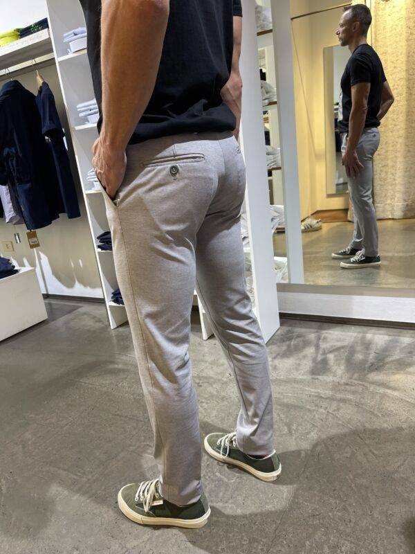 JCM Jey Coleman Pantalone uomo elegante in tessuto punto milano Exibit Pezzi Unici