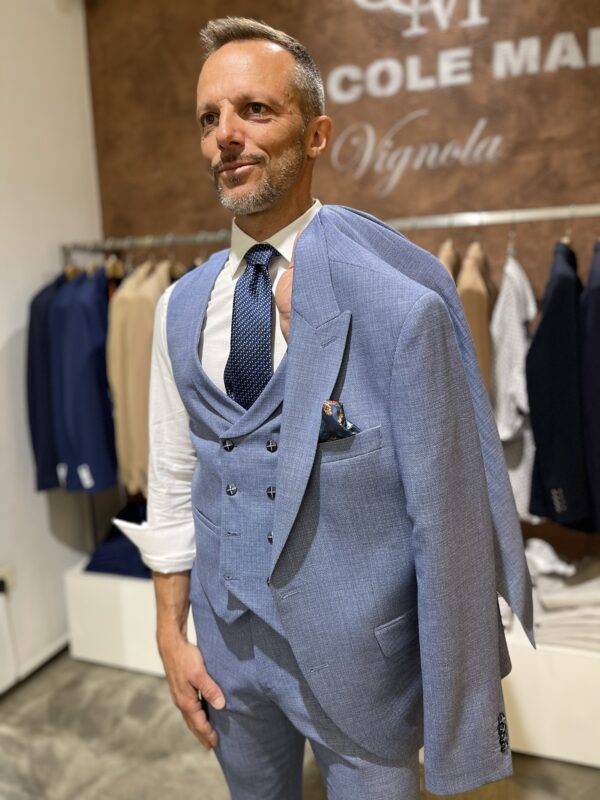 JCM Jey Coleman Abito uomo elegante con giacca gilet e pantalone Piero Giachi Soddisfazione Garantita