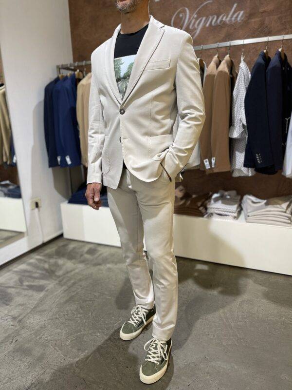 JCM Jey Coleman Giacca uomo elegante tessuto punto milano Exibit Promozione Limitata