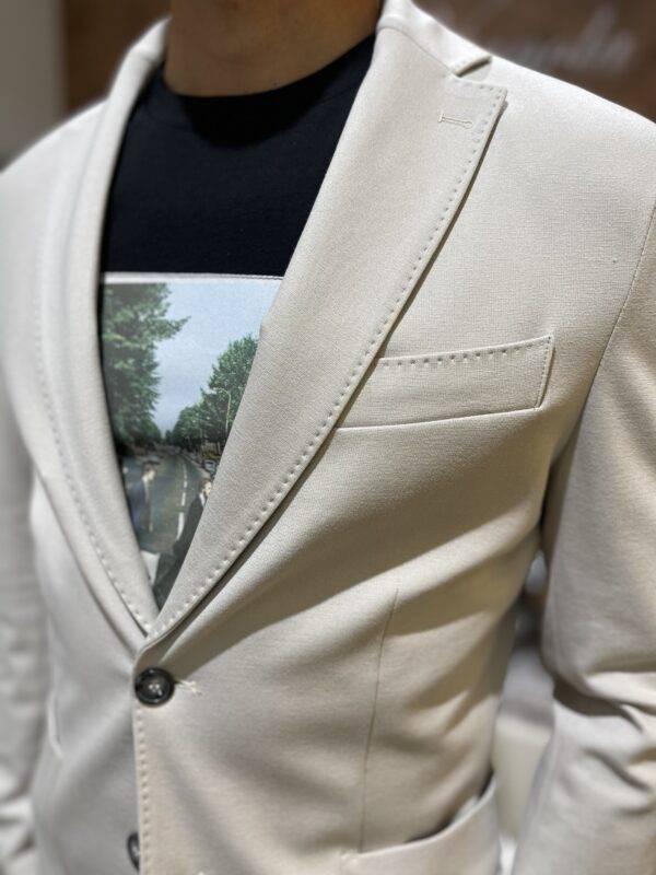 JCM Jey Coleman Giacca uomo elegante tessuto punto milano Exibit Promozione Limitata
