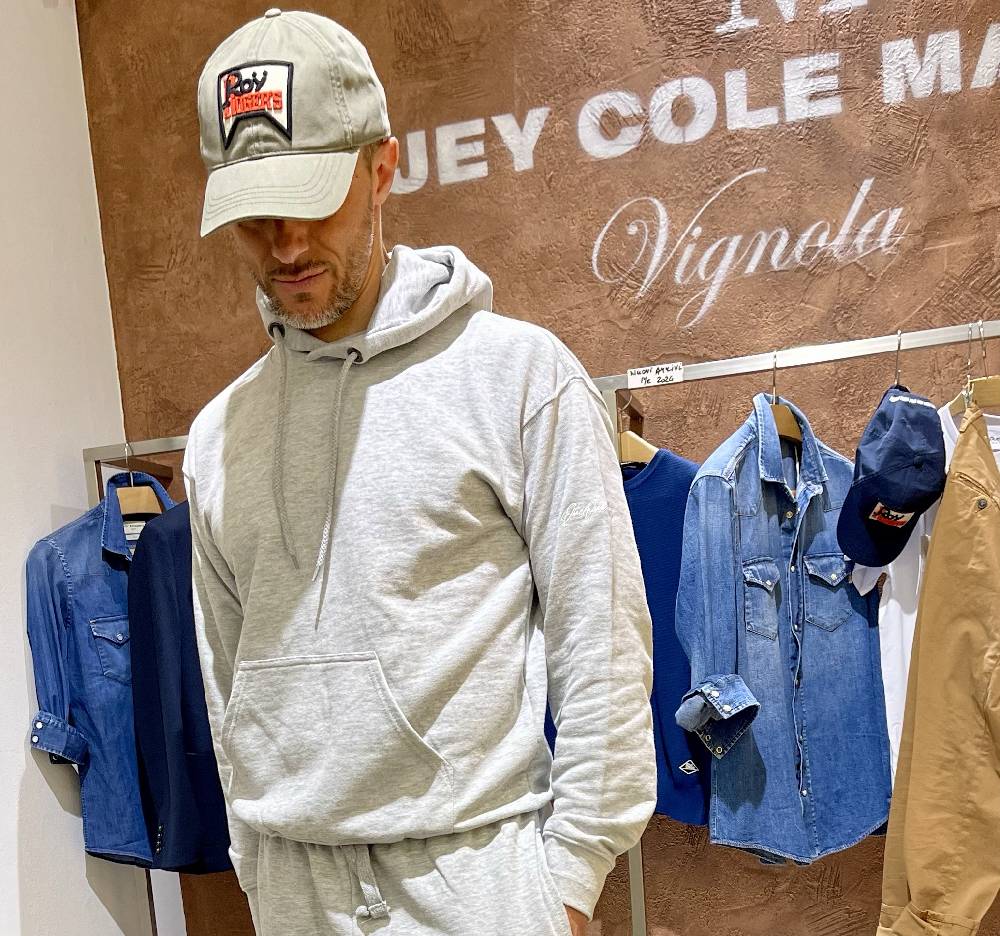 JCM Jey Coleman Felpa uomo sportiva con ricamo DueDue couture Fino Al -60%