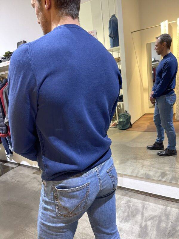 JCM Jey Coleman Maglia uomo blu girocollo Roy Roger’s Shopping Online