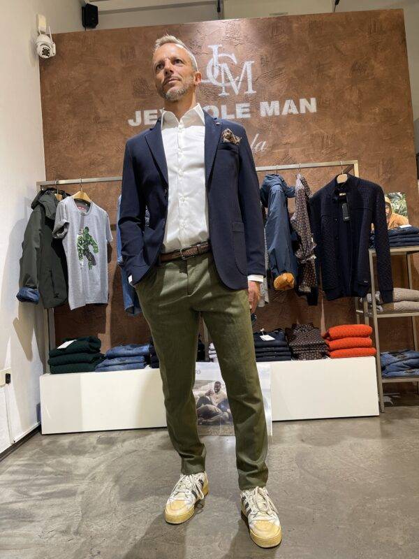 JCM Jey Coleman Pantalone uomo microfantasia Exibit In Linea