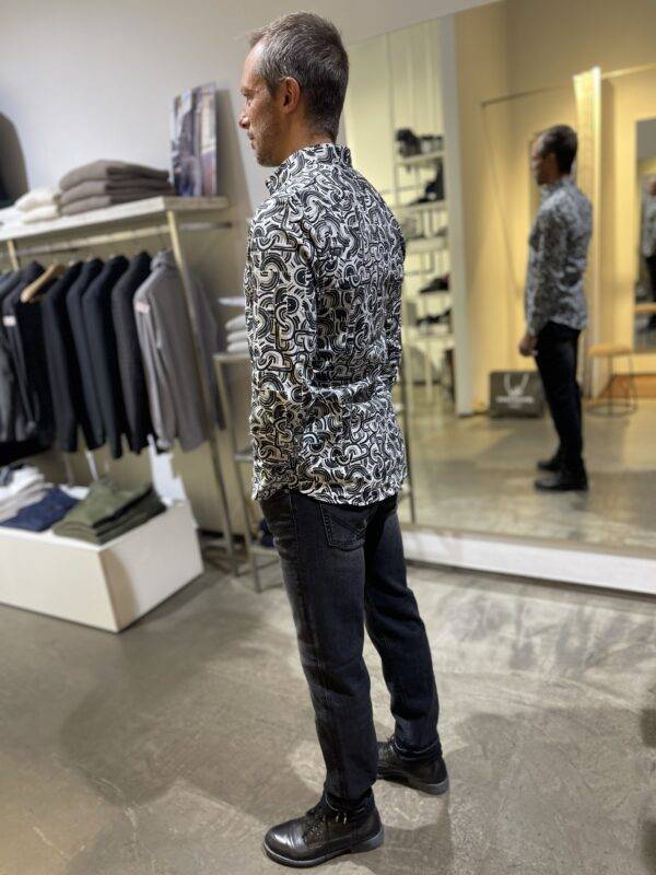 JCM Jey Coleman Camicia uomo cotone fantasia slim fit Adb Nuovo