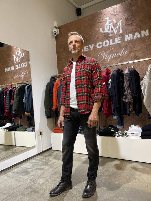 JCM Jey Coleman Camicia uomo in cotone flanellato, Di Biasi Qualità