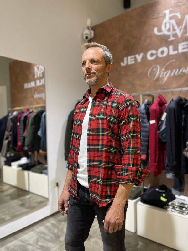JCM Jey Coleman Camicia uomo in cotone flanellato, Di Biasi Qualità
