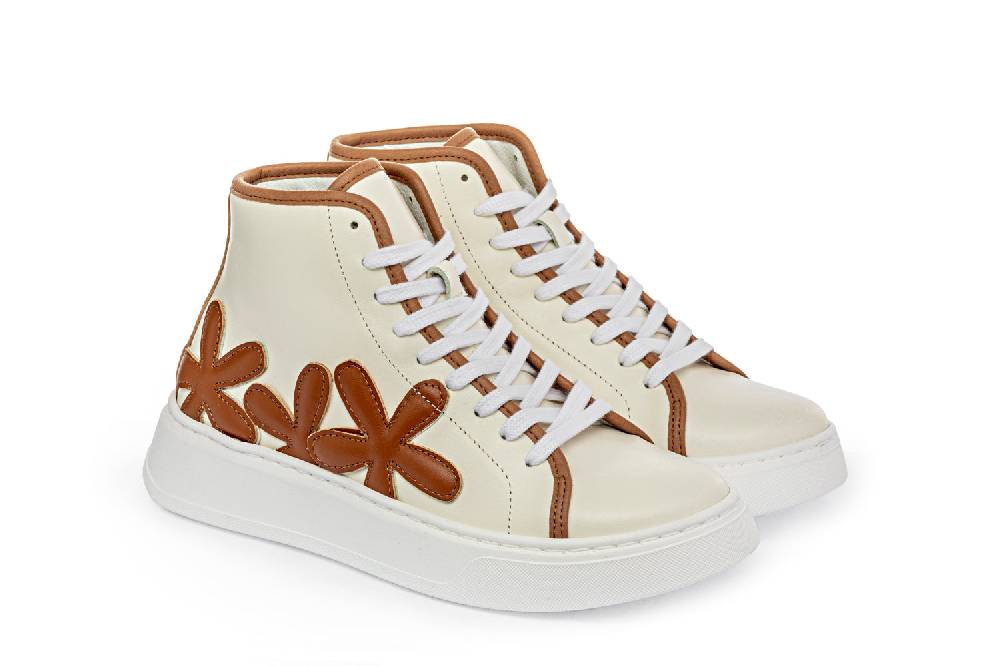 L.Pucci Basket P91213P Ecru-Camel Novità