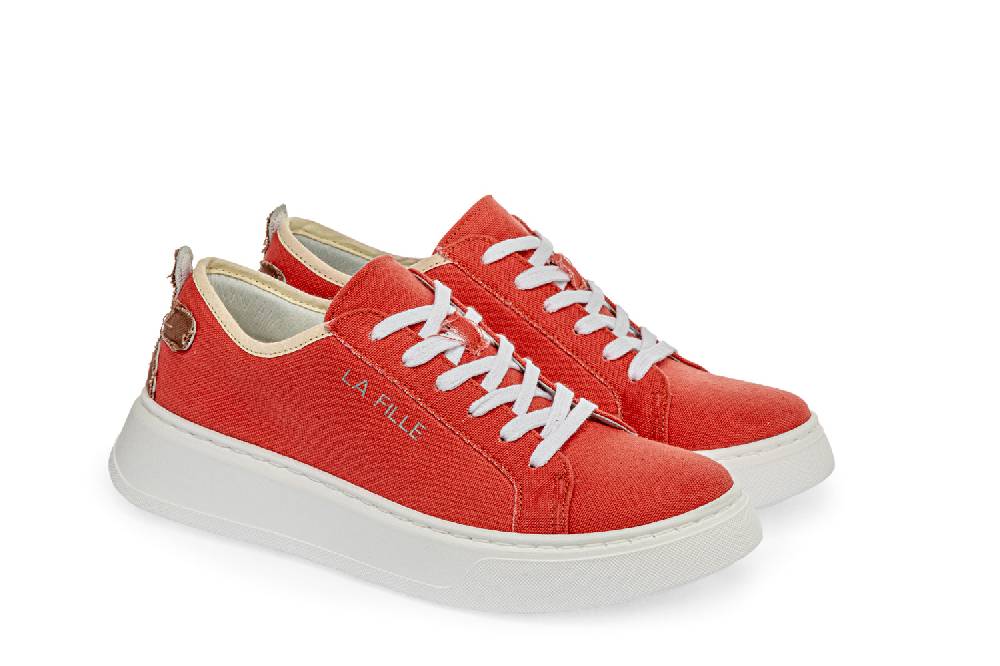 L.Pucci Sneakers P91222C Orange-Camel Presa