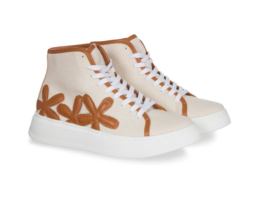 L.Pucci Basket P91223C Ecru-Camel Offerte
