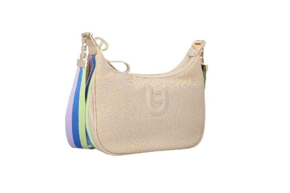 L.Pucci Farah Stripes Canvas Beige Nuova