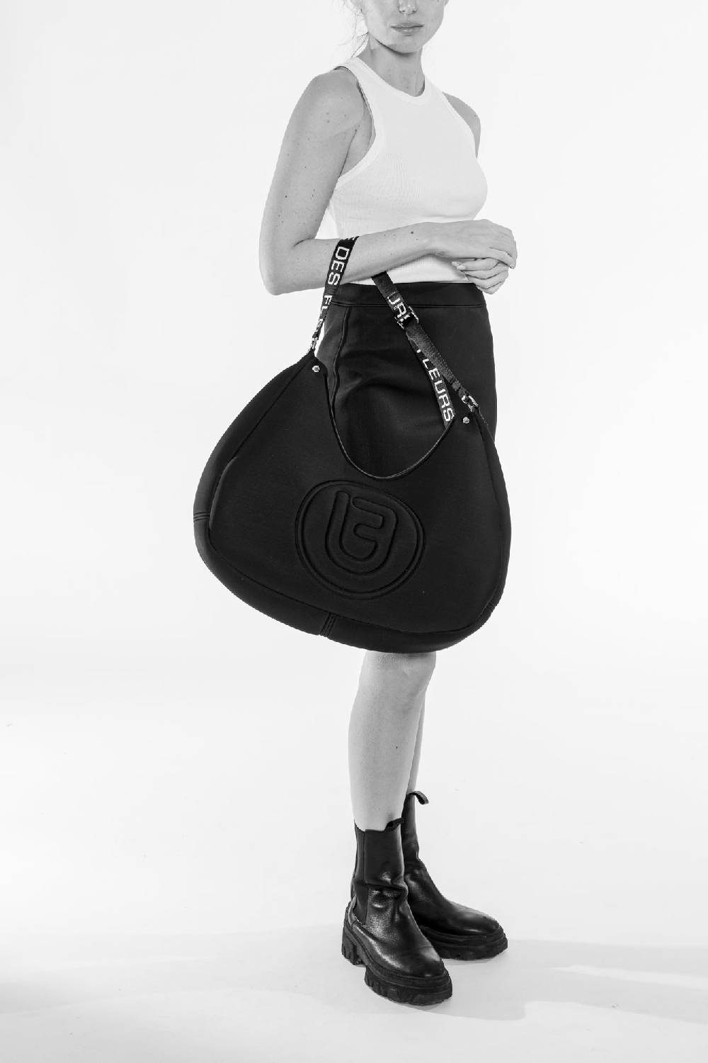 L.Pucci Creta Tekno Fabric Black Italia