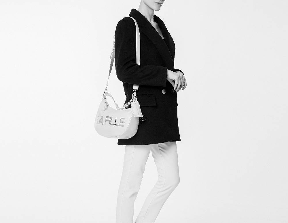 L.Pucci Rachel Metal Logo Line Black In Linea