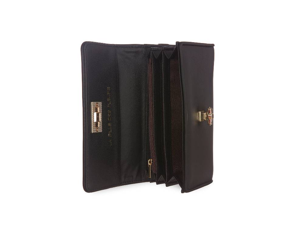 L.Pucci Trendy Black Easter Wallet Qualità Garantita