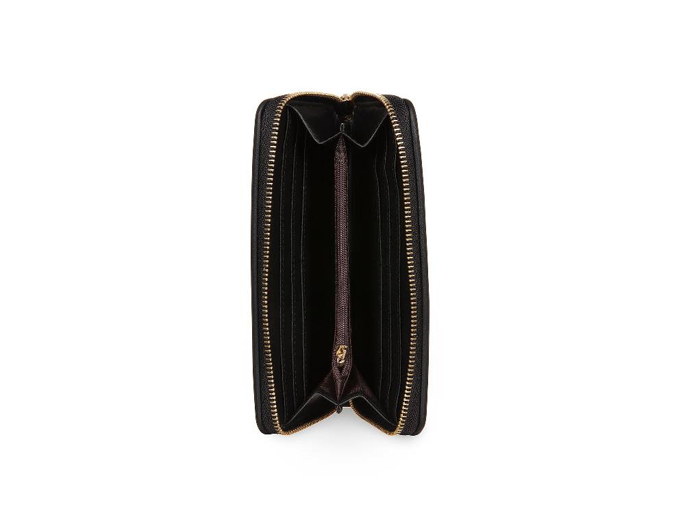 L.Pucci Placida Logo Black Wallet Consegna Veloce