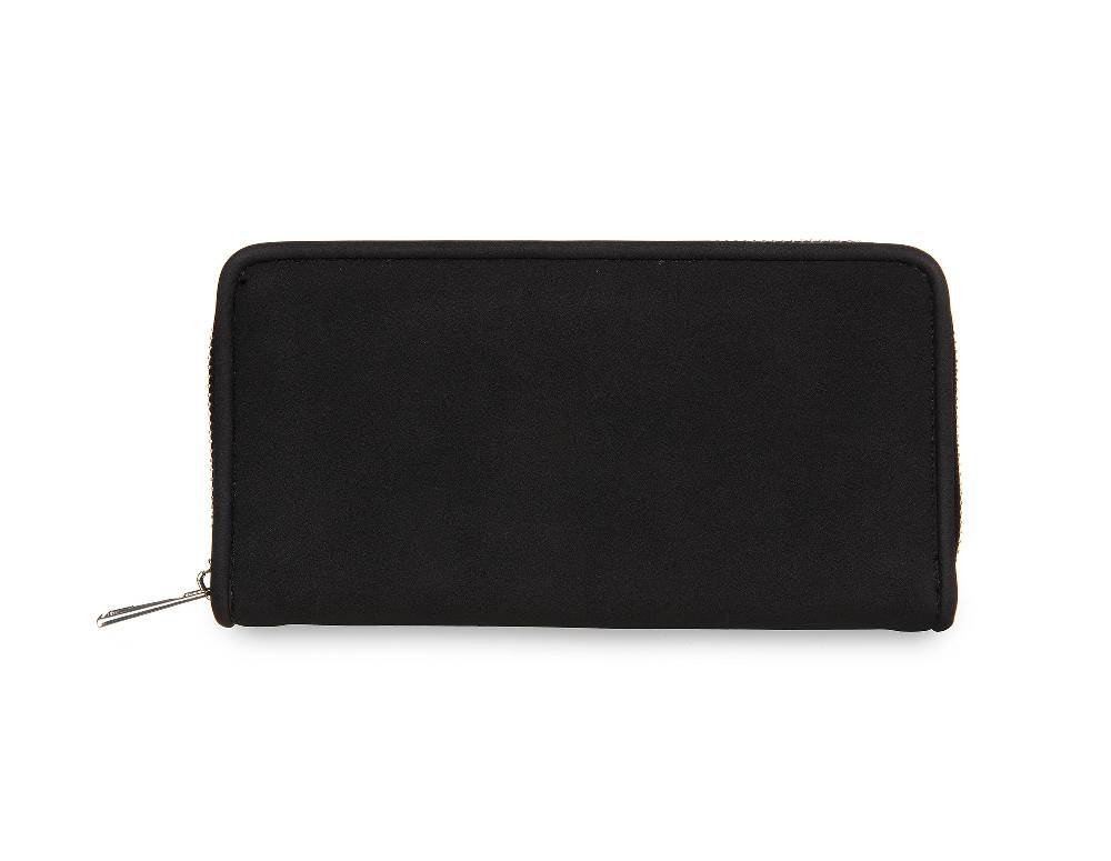 L.Pucci Placida Renna Black Wallet In Linea