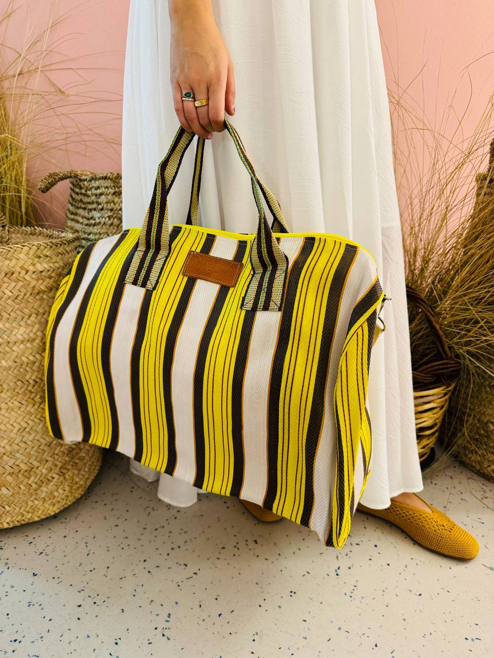 La Sellerie borsone TULUM giallo Online
