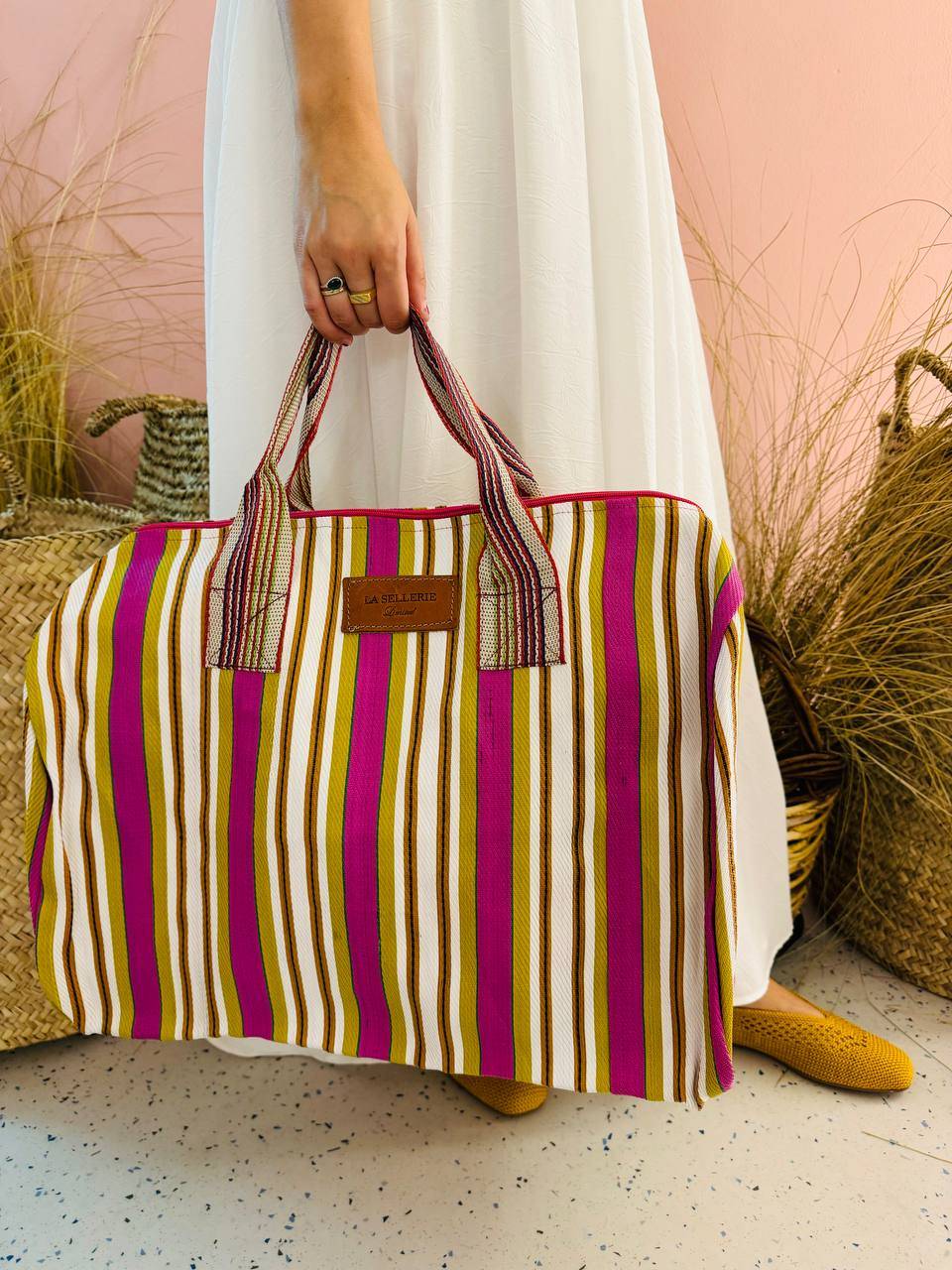 La Sellerie borsone TULUM fucsia Vendita Calda