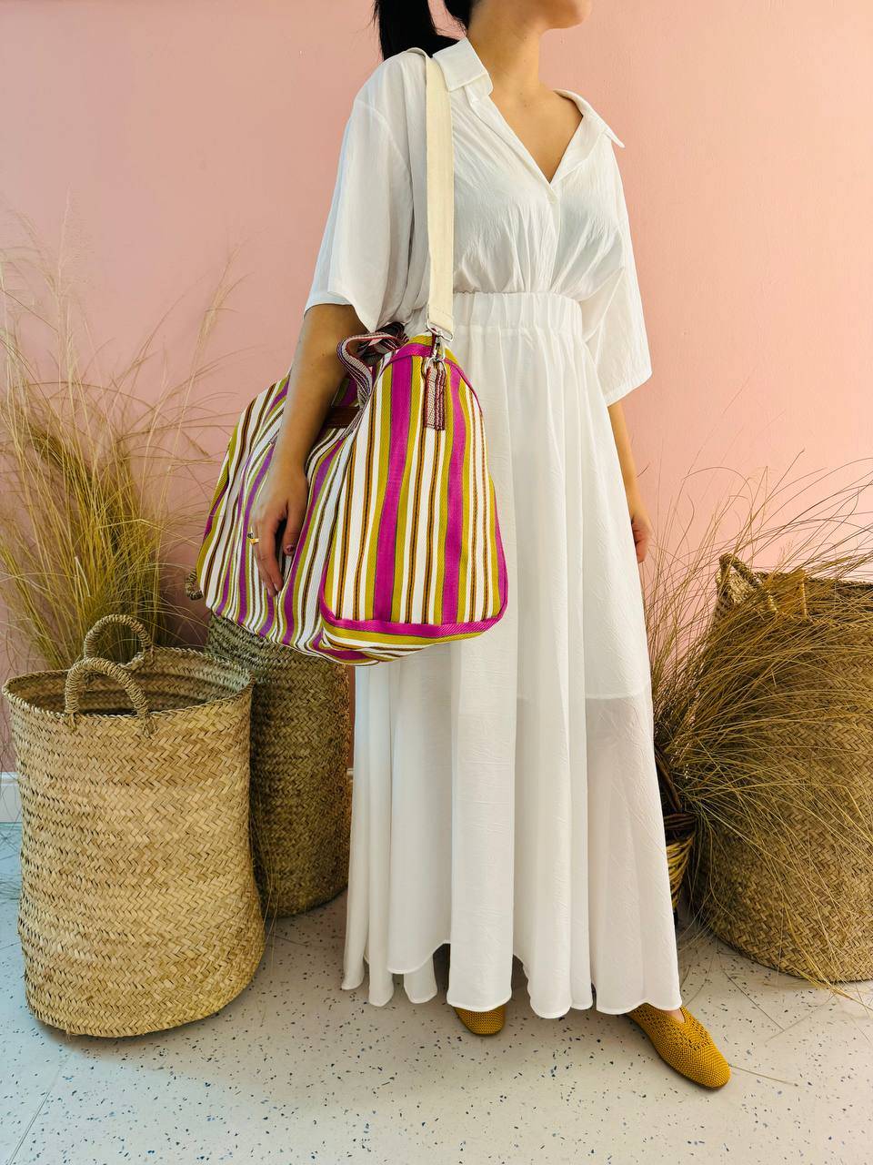 La Sellerie borsone TULUM fucsia Vendita Calda