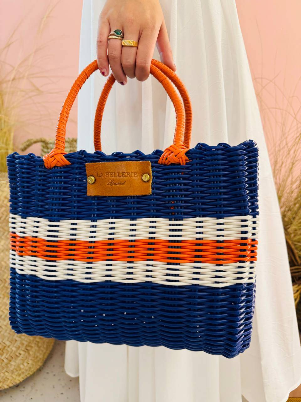 La Sellerie cesta CAPRI grande Saldi Di Fabbrica