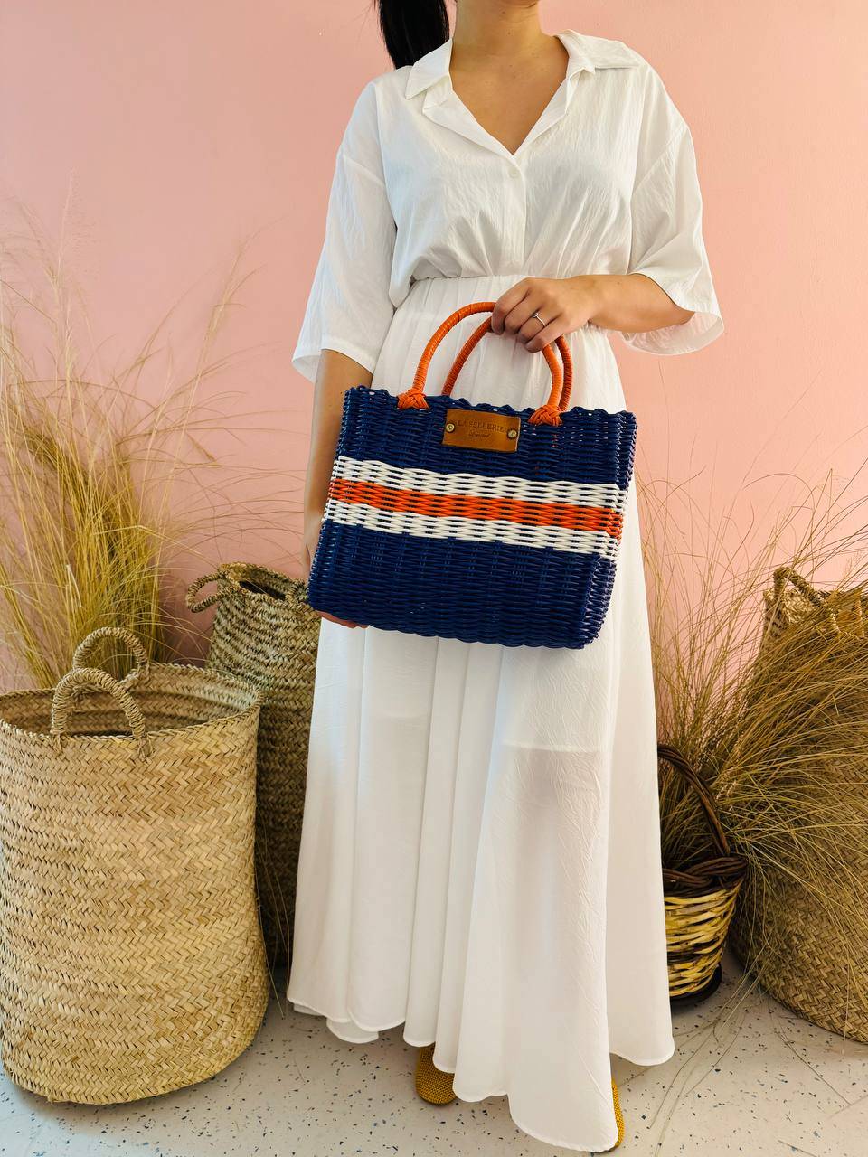 La Sellerie cesta CAPRI grande Saldi Di Fabbrica