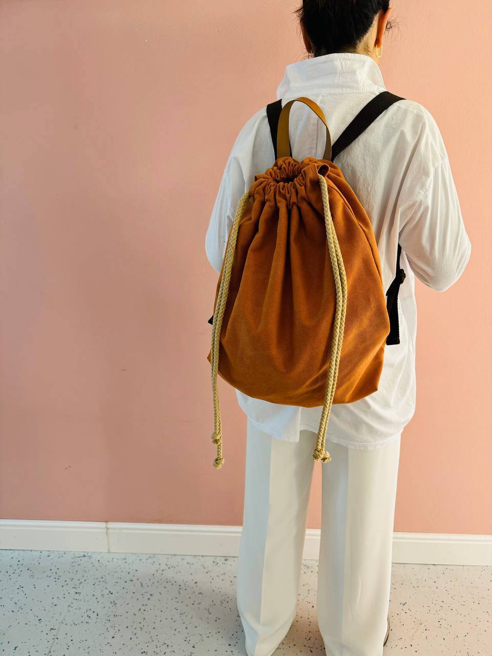 La Sellerie COUNTRY backpack orange 2025