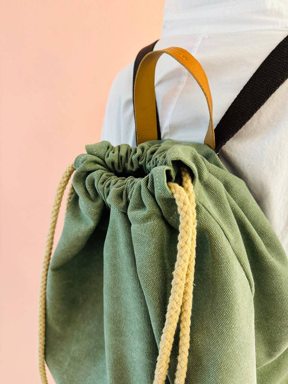 La Sellerie COUNTRY backpack green In Linea