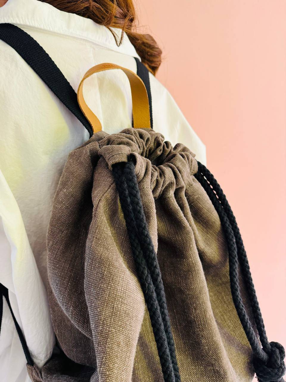 La Sellerie COUNTRY backpack light brown Qualità