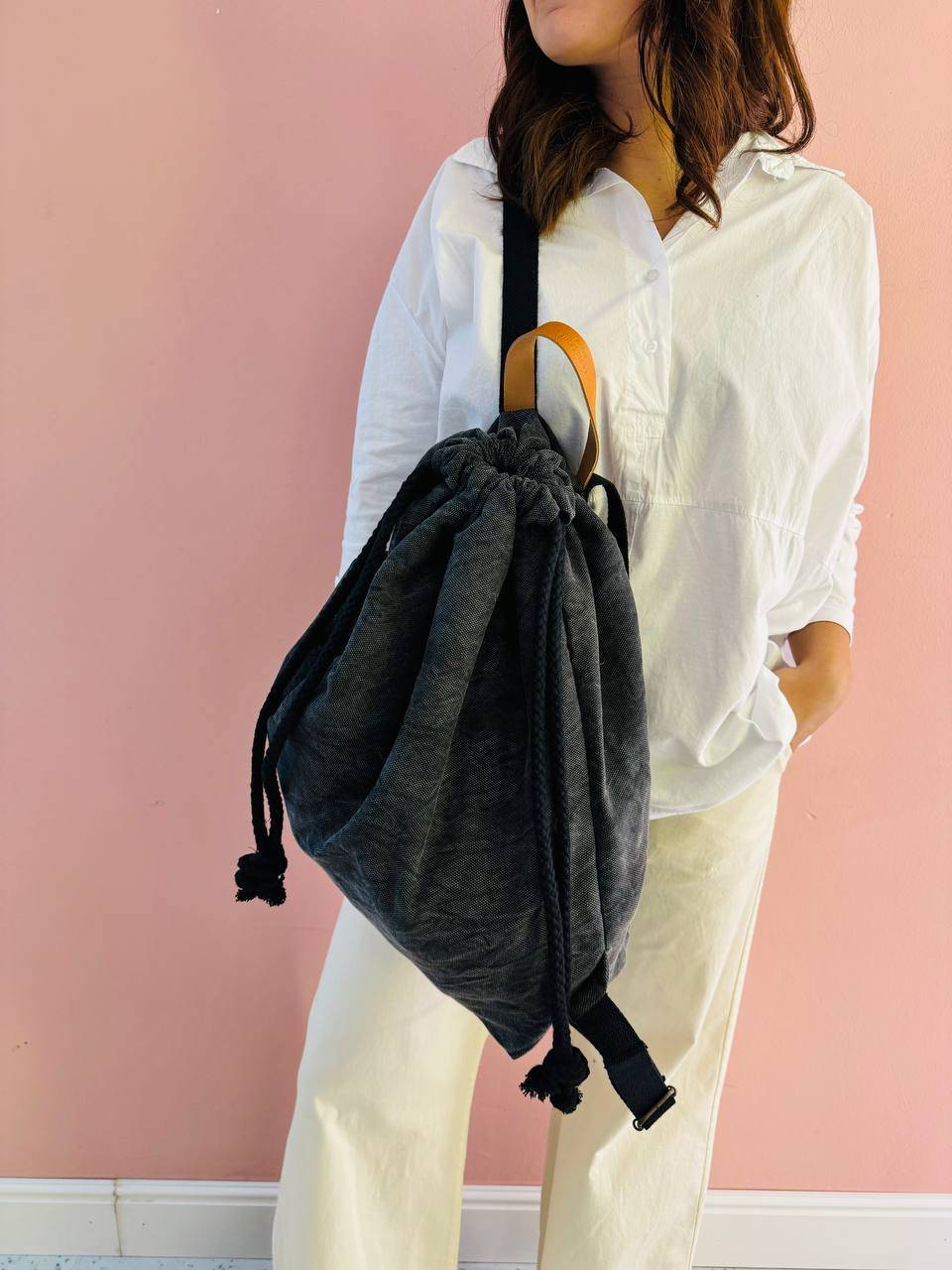 La Sellerie COUNTRY backpack grey Vendita