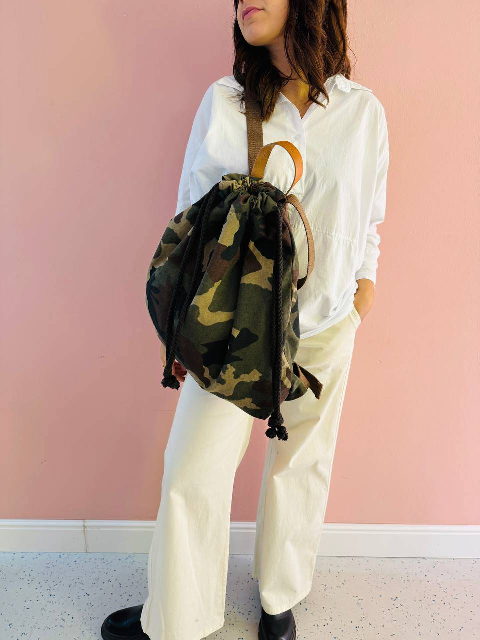 La Sellerie COUNTRY backpack military Spedizione Gratuita