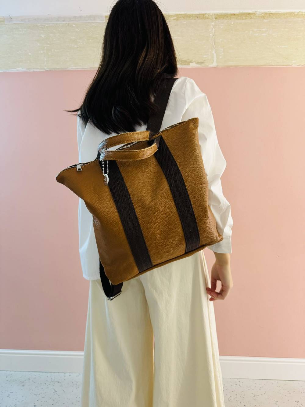 La Sellerie Zaino Borsa Milano BROWN Soddisfazione Garantita