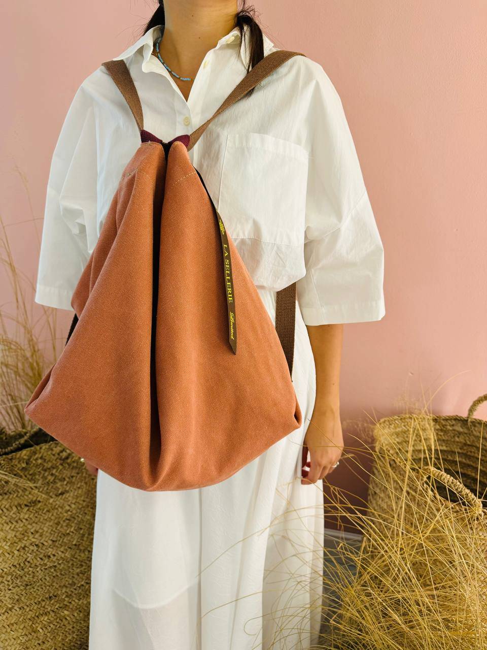 La Sellerie ZAINO POP tessuto Arancio Sottocosto