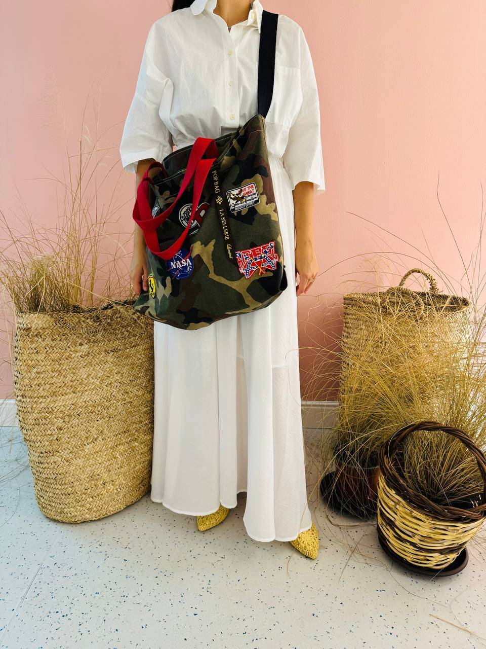 La Sellerie POP BAG military patchwork Sconto