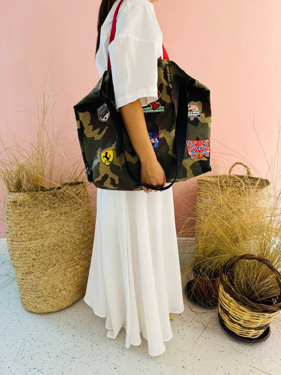 La Sellerie POP BAG military patchwork Sconto